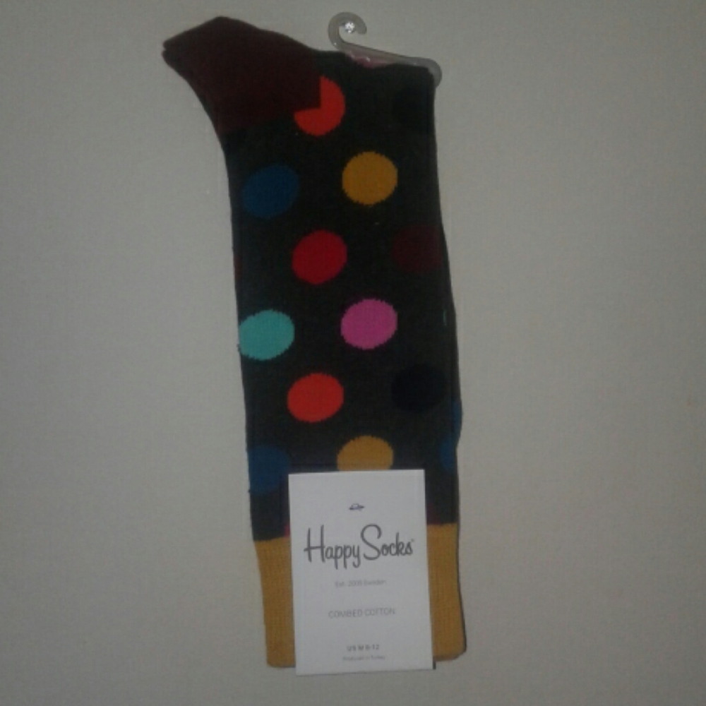 🌸NEW🌸 Knee High Polka Dotted Happy Socks